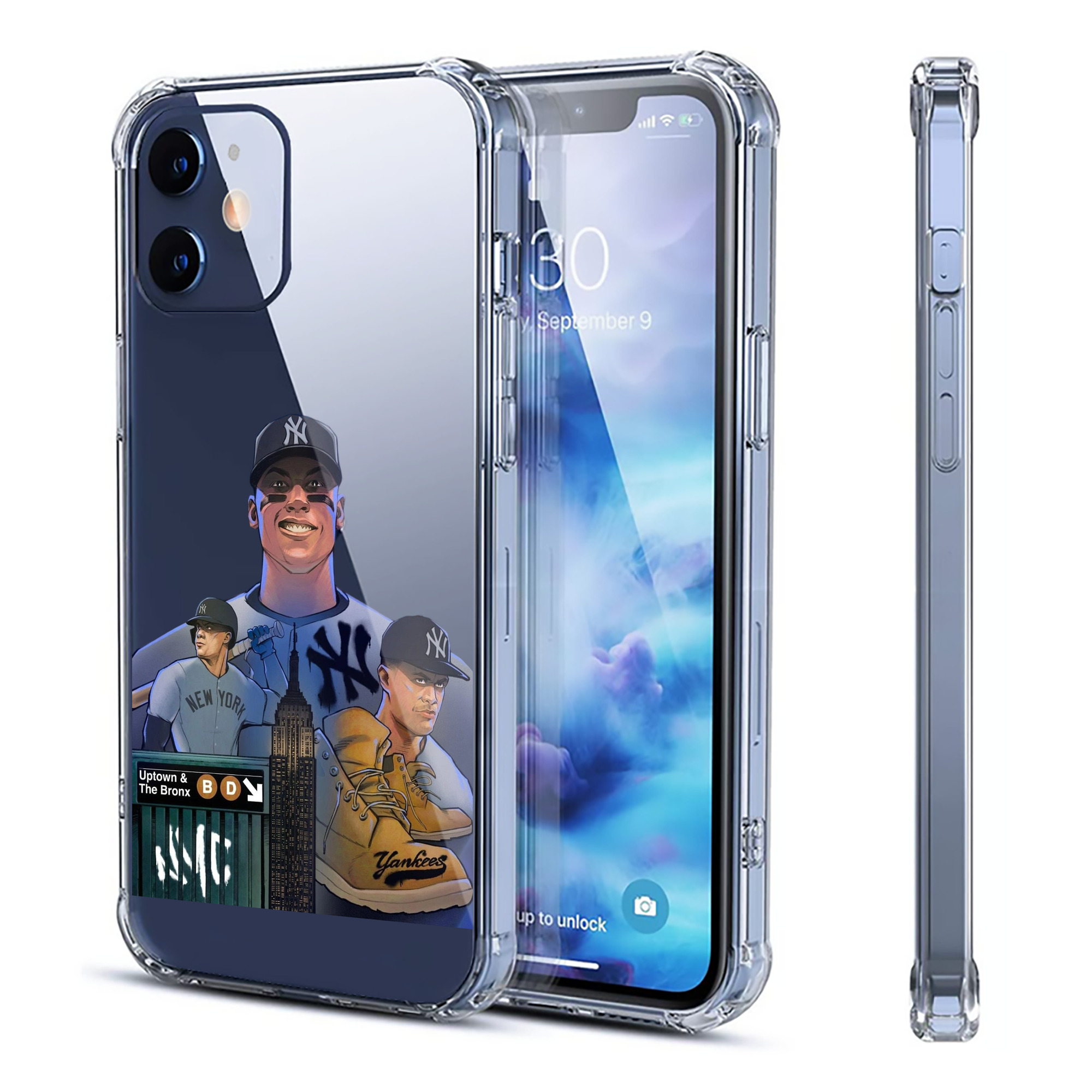 New York Yankees 273 Clear IPhone 12 Case – Soft TPU With UV Print – Enhanced Drop Protection, Precise Fit, Anti-Fingerprint, Customizable Design, Scratch-Resistant, Yellow-Resistant